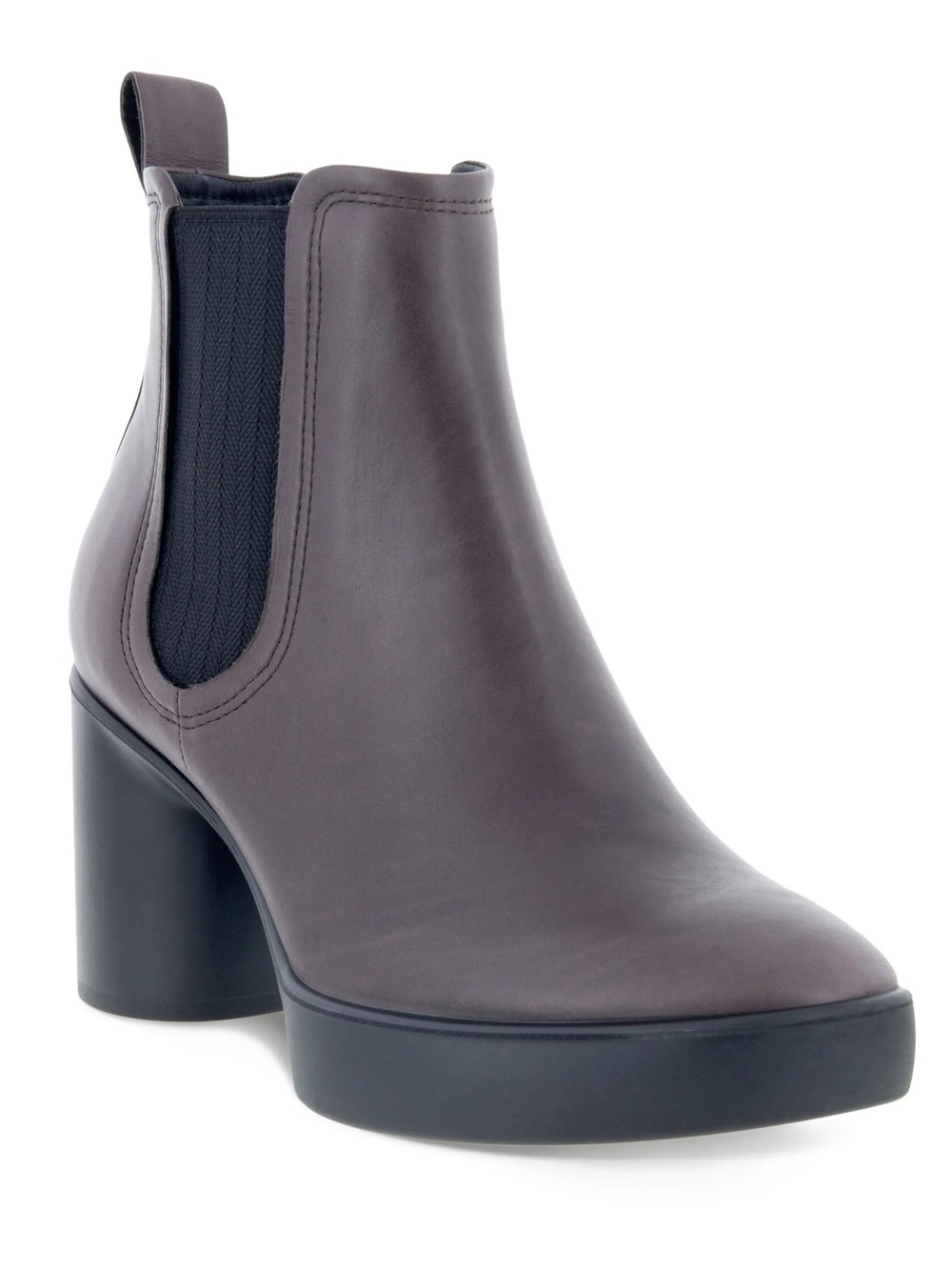 Ecco Women's Leather Chelsea Ankle Boots in Plum